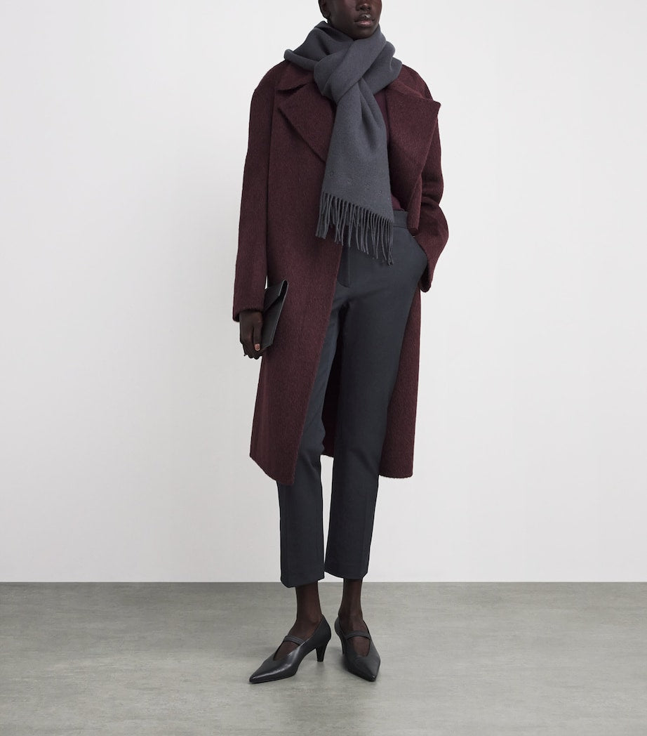 Joseph Grey Stretch-Gabardine Coleman Trousers