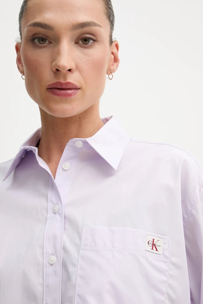 Calvin Klein Jeans Kadın Pamuklu Gömlek