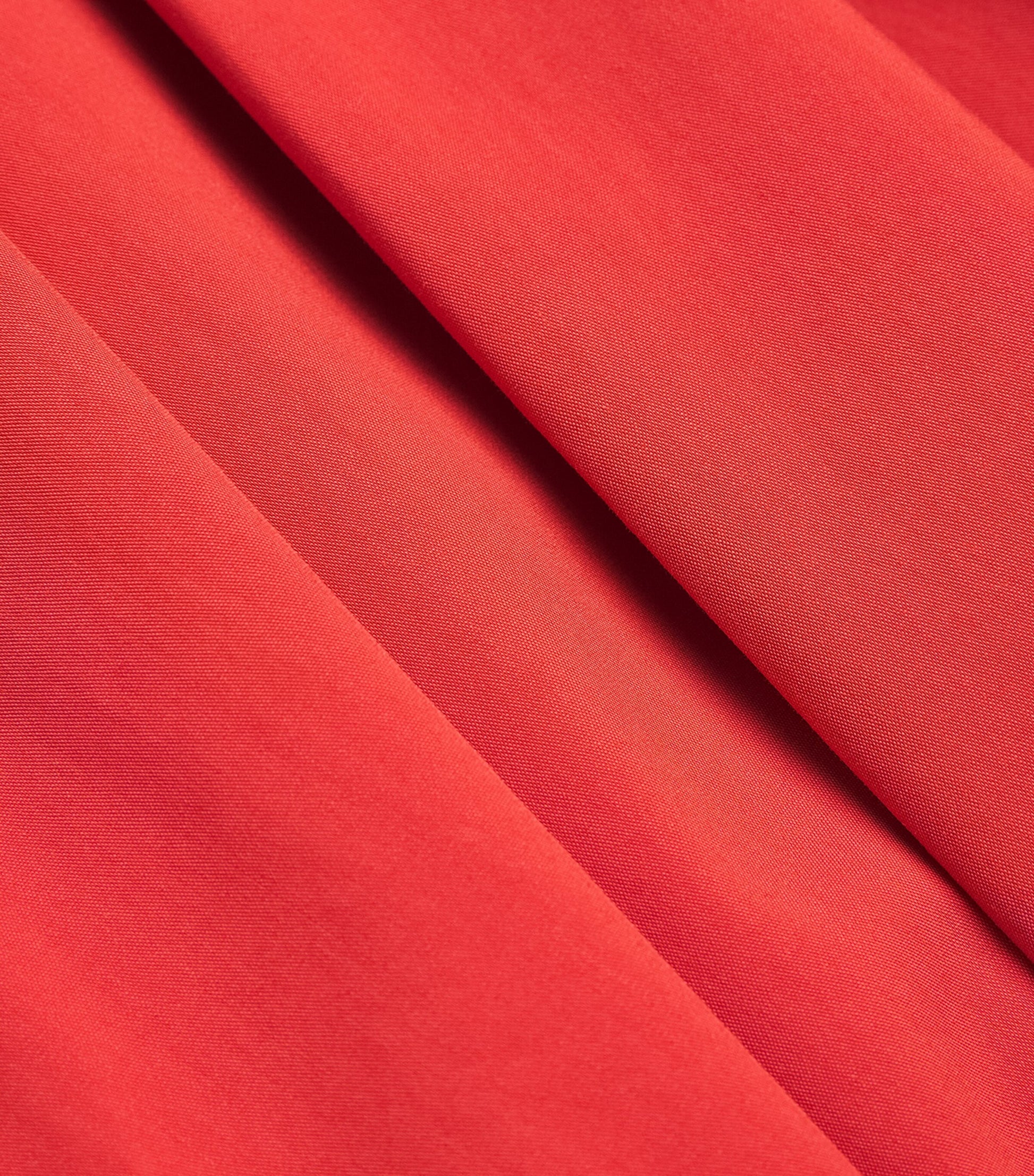 Simkhai Red Cotton-Blend Pintuck Jazz Midi Dress