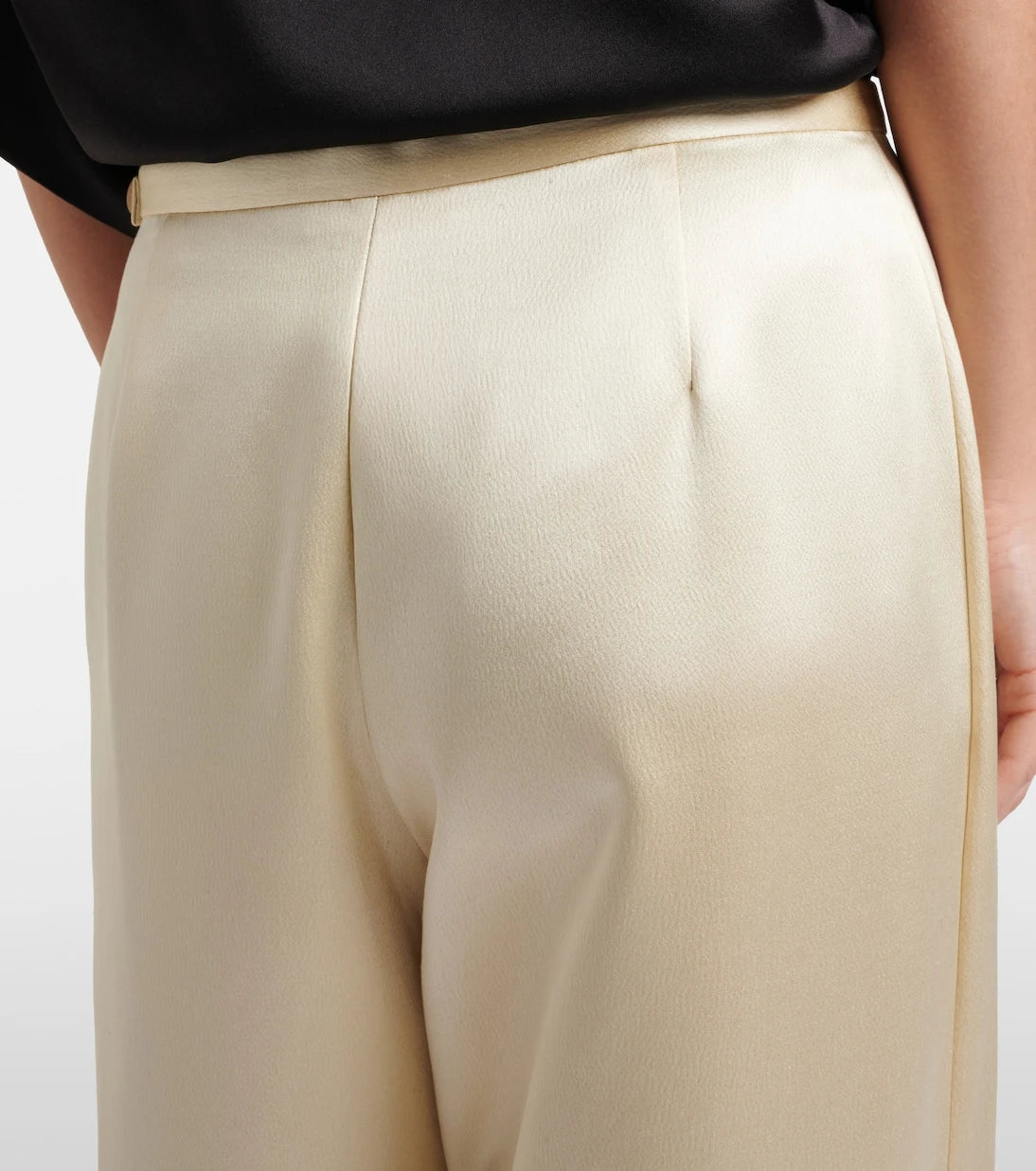 The Row - Silk satin straight pants