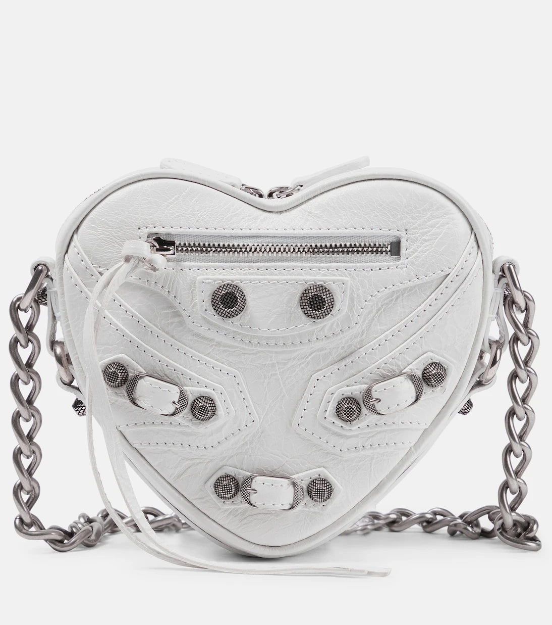 Balenciaga - Le Cagole Heart Mini deri çapraz çanta