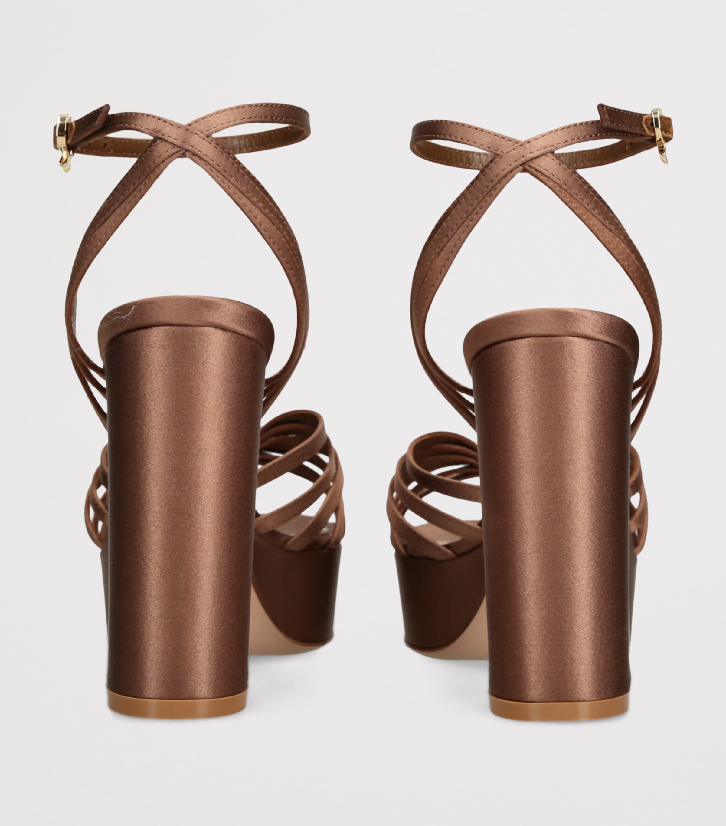 Satin Rita Platform Sandals 70