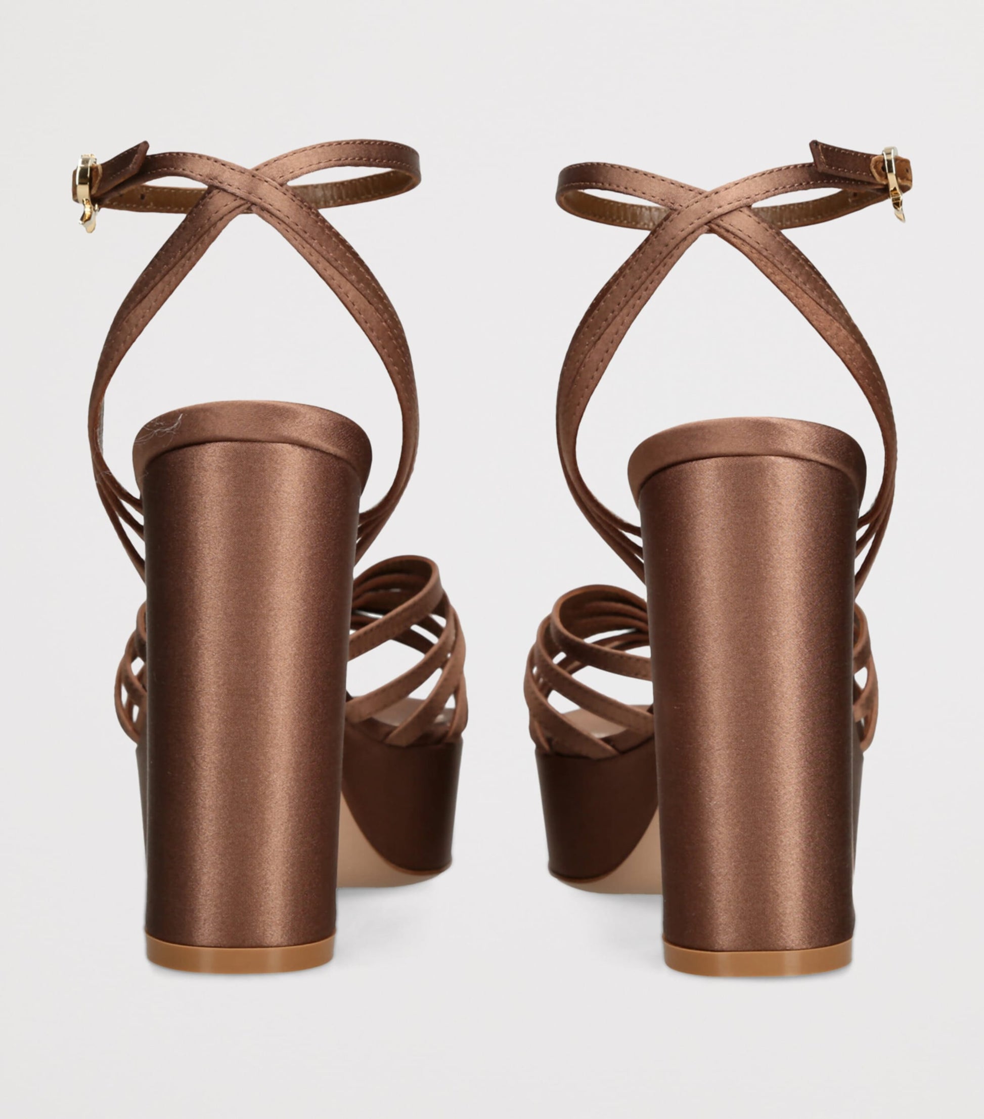 Satin Rita Platform Sandals 70