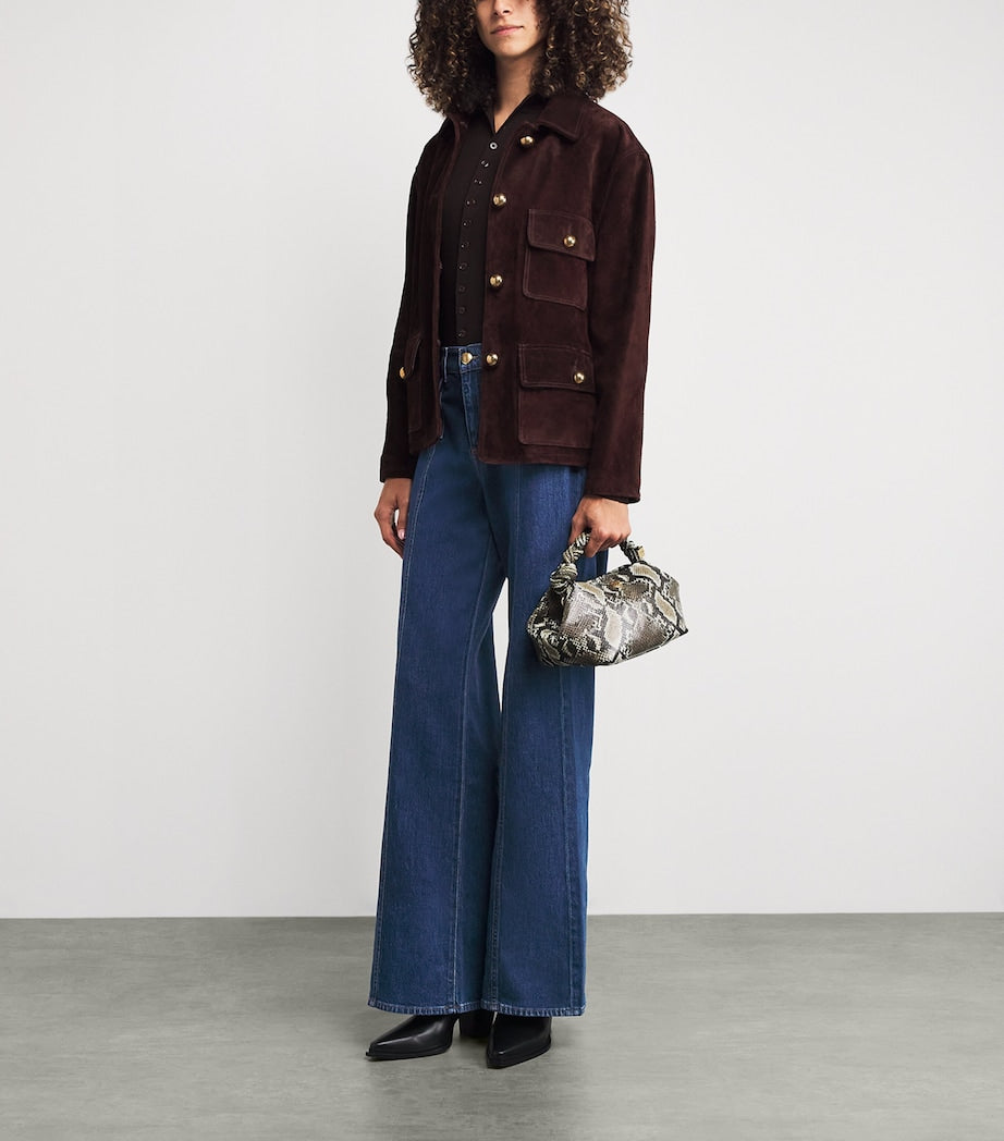 Patched-Pocket Lotta Flared Jeans