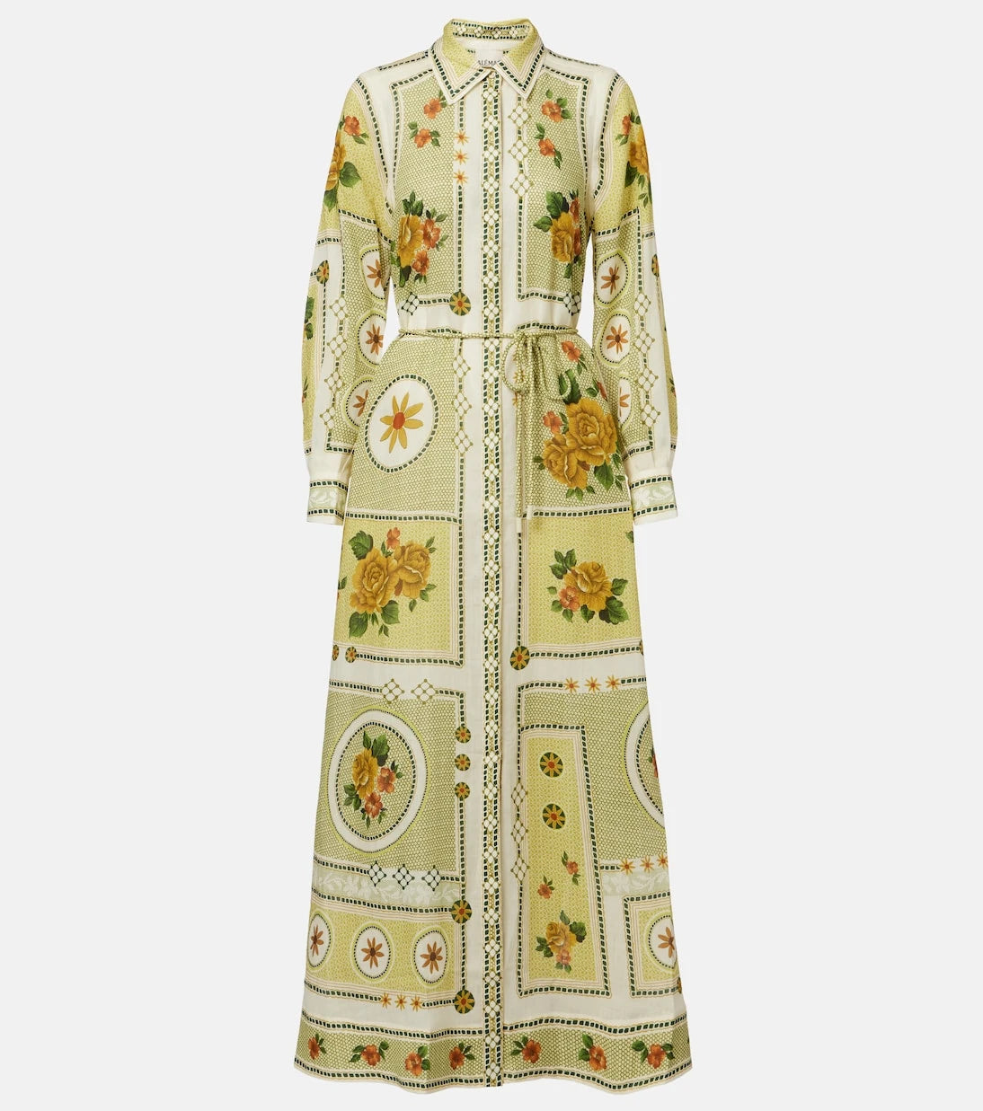 Alémais - Dixie belted printed ramie shirt dress