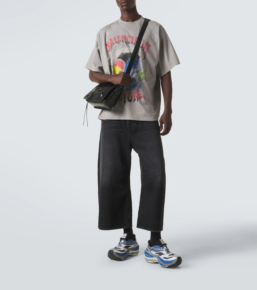 Balenciaga - Printed cotton jersey T-shirt