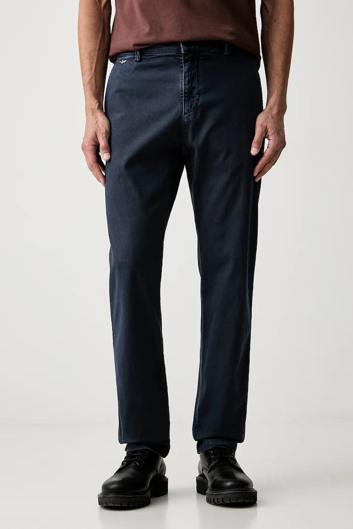 Aeronautica Militare erkek pamuk elastan chino pantolon