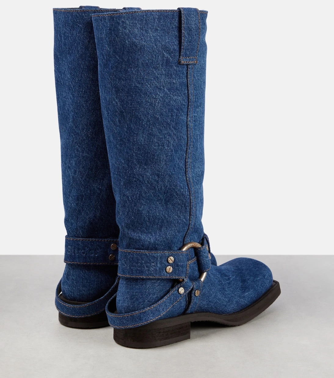 Acne Studios - Balius denim knee-high boots