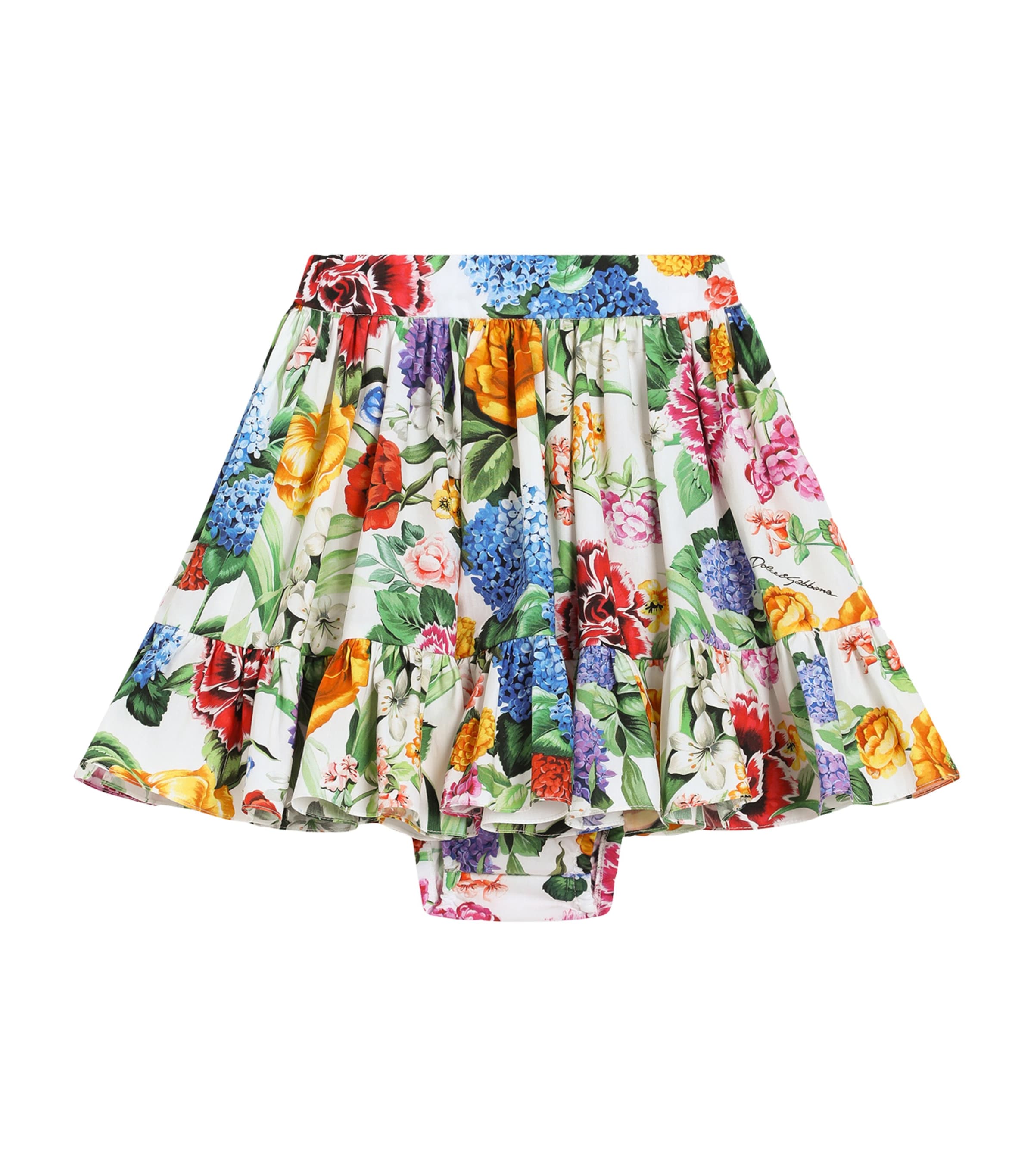 Dolce & Gabbana Kids Floral Print Skirt and Bloomers Set (3-30 Months)