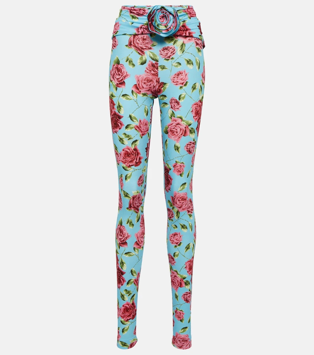 Magda Butrym - Floral-appliqué printed leggings