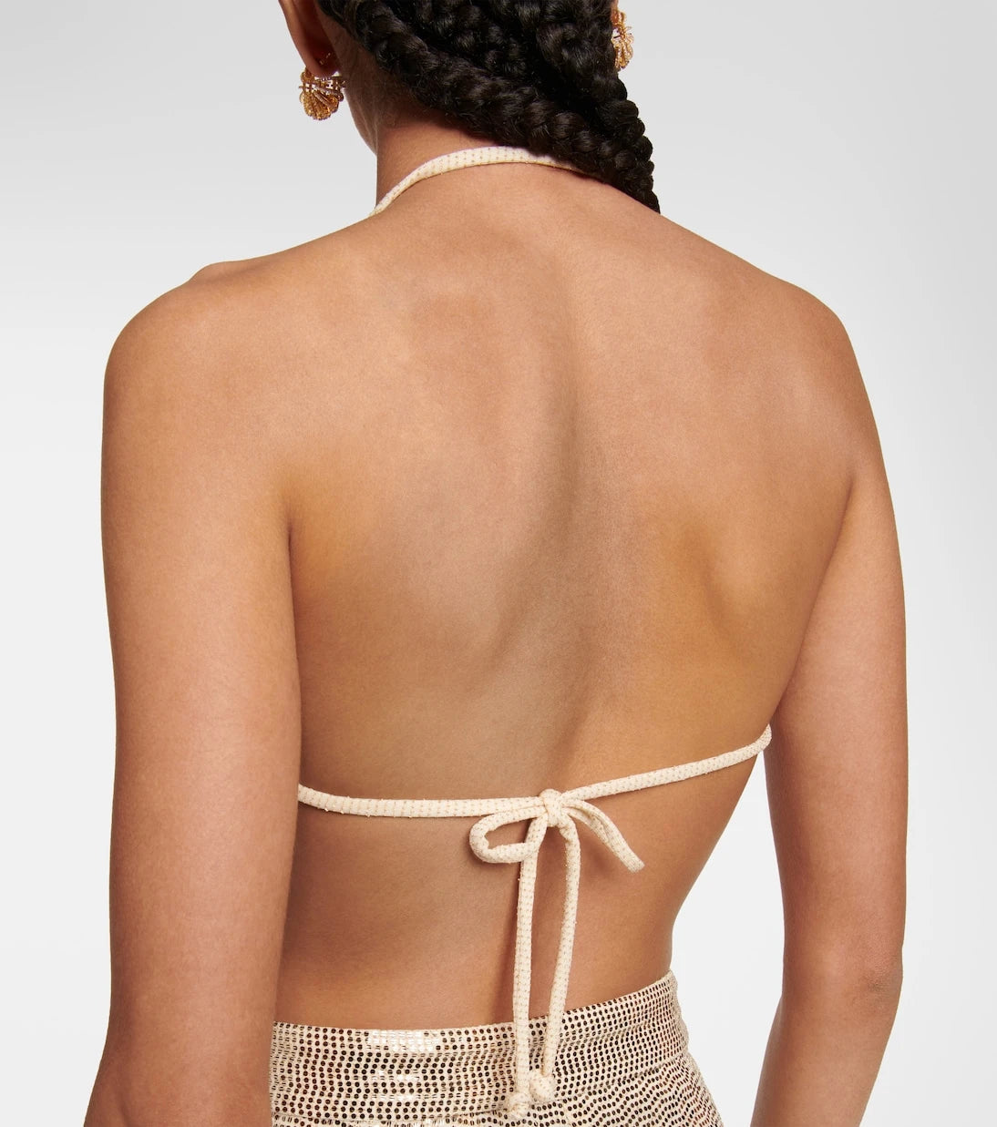 Dodo Bar Or - Sequined halterneck bralette