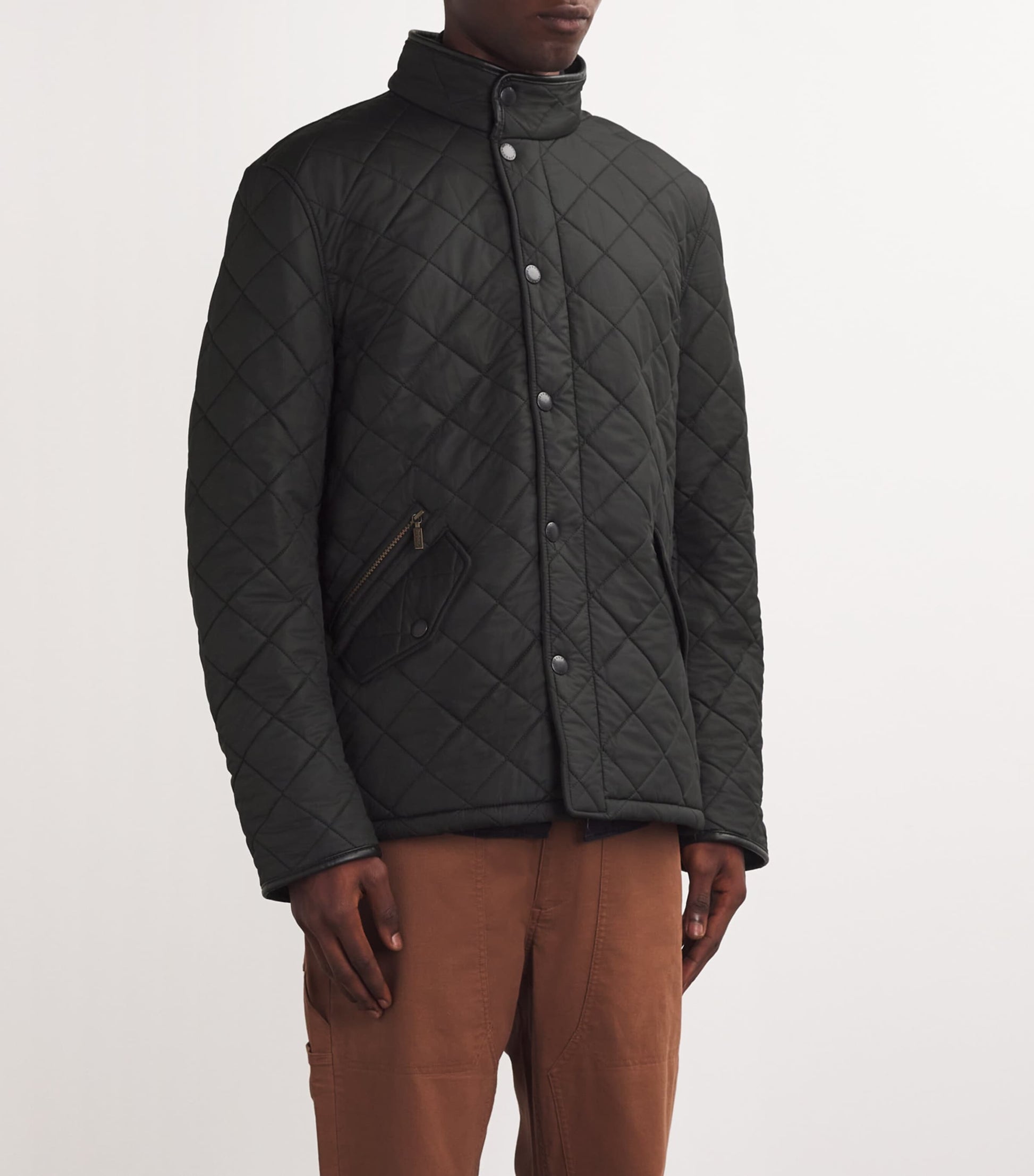 Barbour Black Quilted Powell Jacket