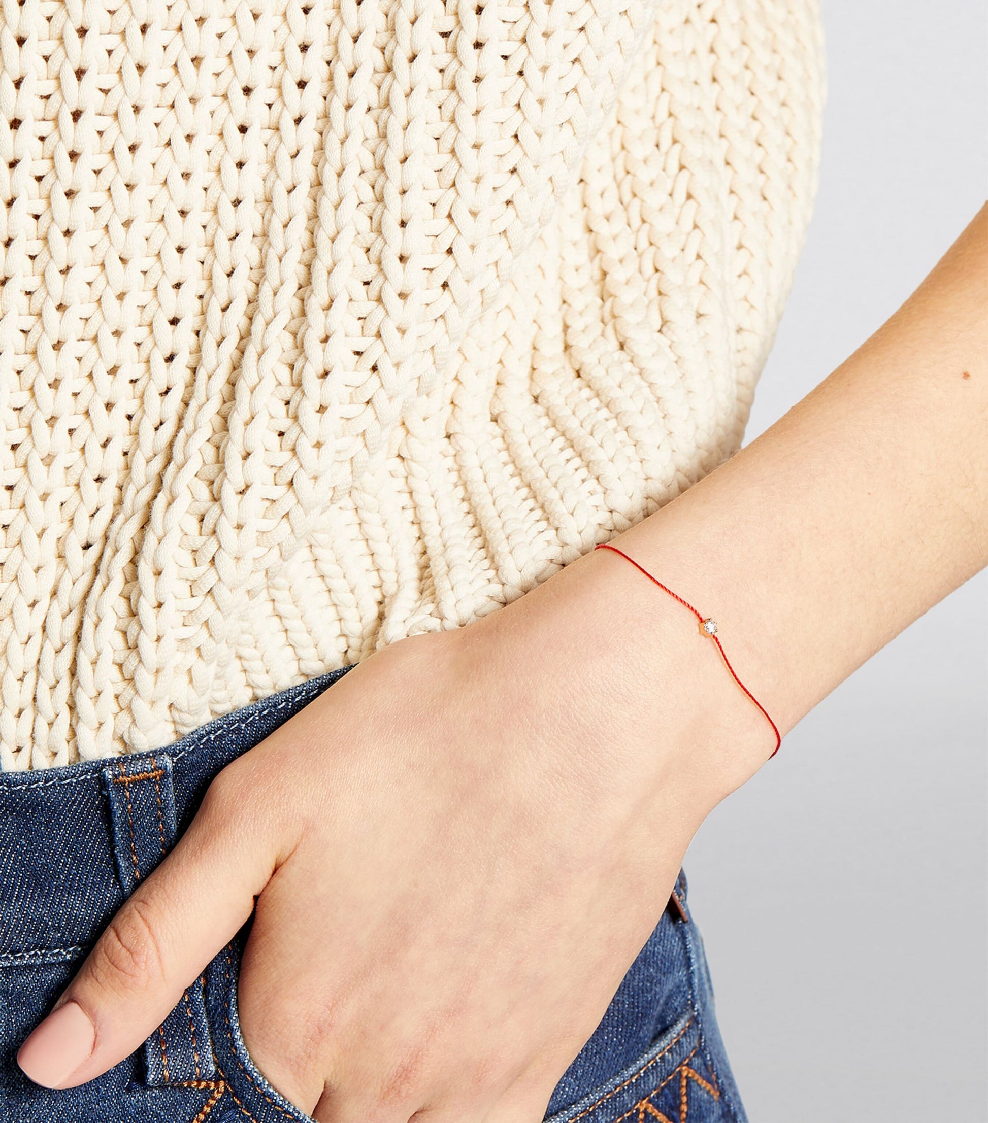 Rose Gold and Diamond Absolu Thread Bracelet