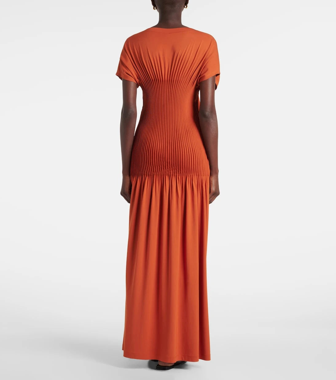 Toteme - Pleated jersey maxi dress