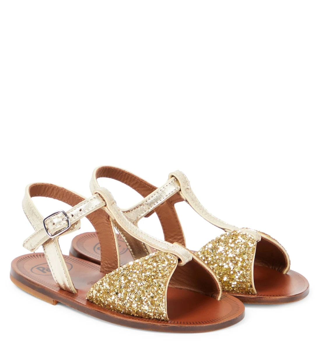 PèPè - Glitter leather sandals