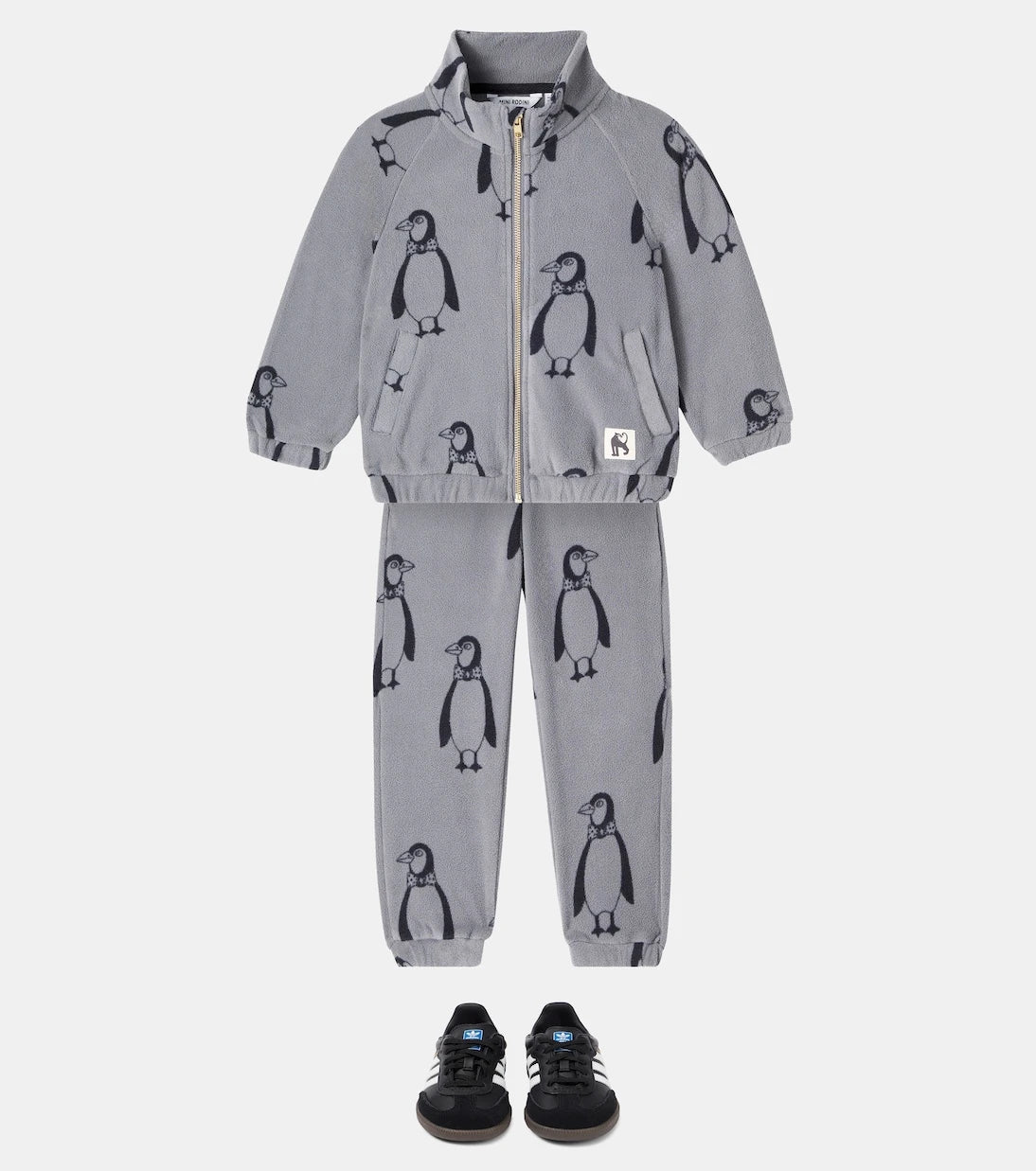 Mini Rodini - Penguin printed fleece sweatpants