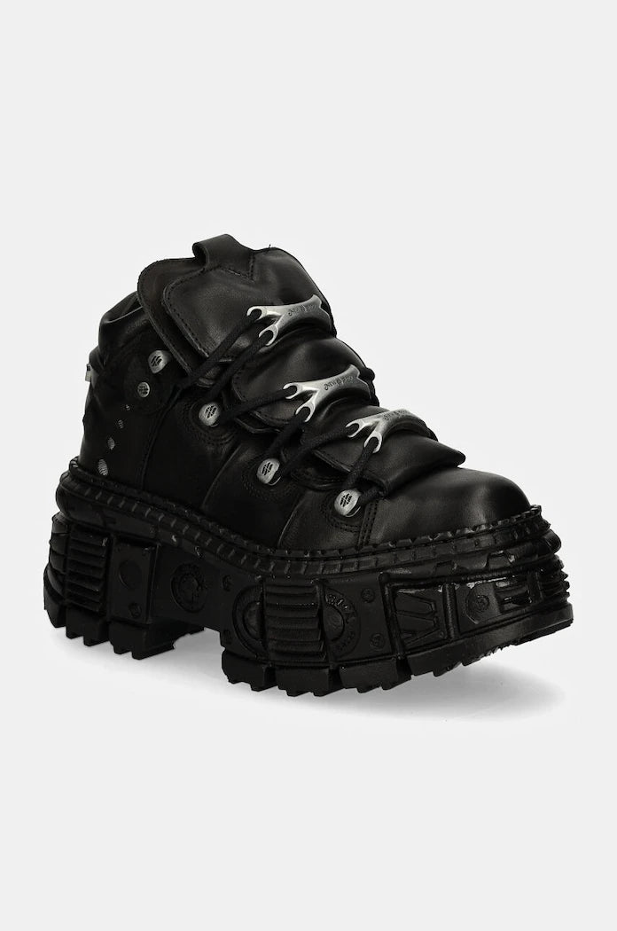 Кожени маратонки New Rock CRUST NEGRO + TANK CASCO NEGRO