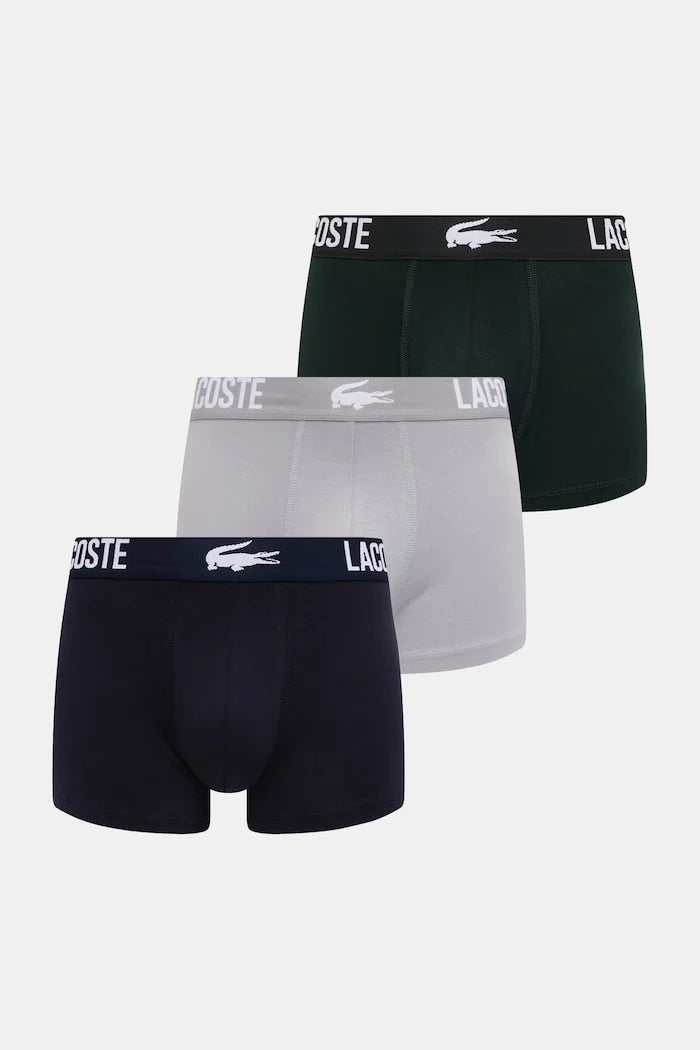 Lacoste erkek pamuklu elastan boxer 3'lü