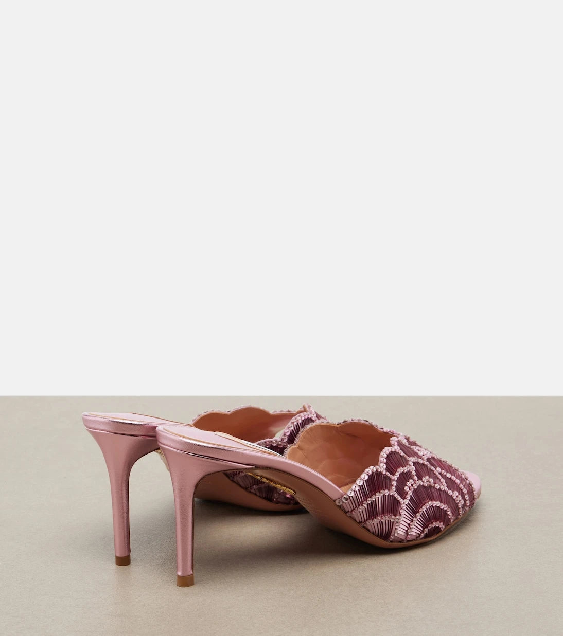 Aquazzura - Ce Soir sequined mules