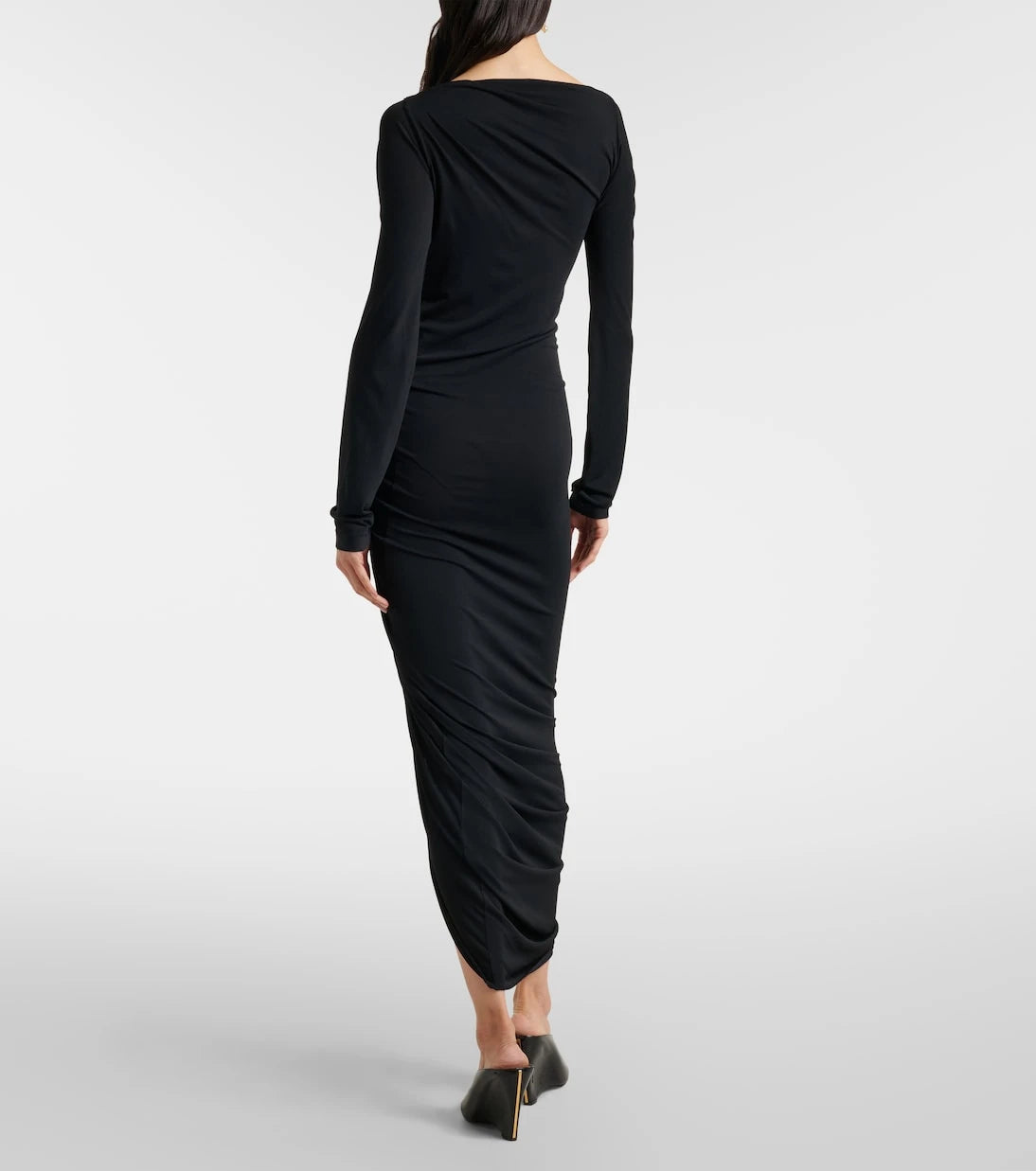 Ferragamo - Ruched jersey midi dress