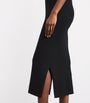 Cashmere Sleeveless Midi Dress BLACK