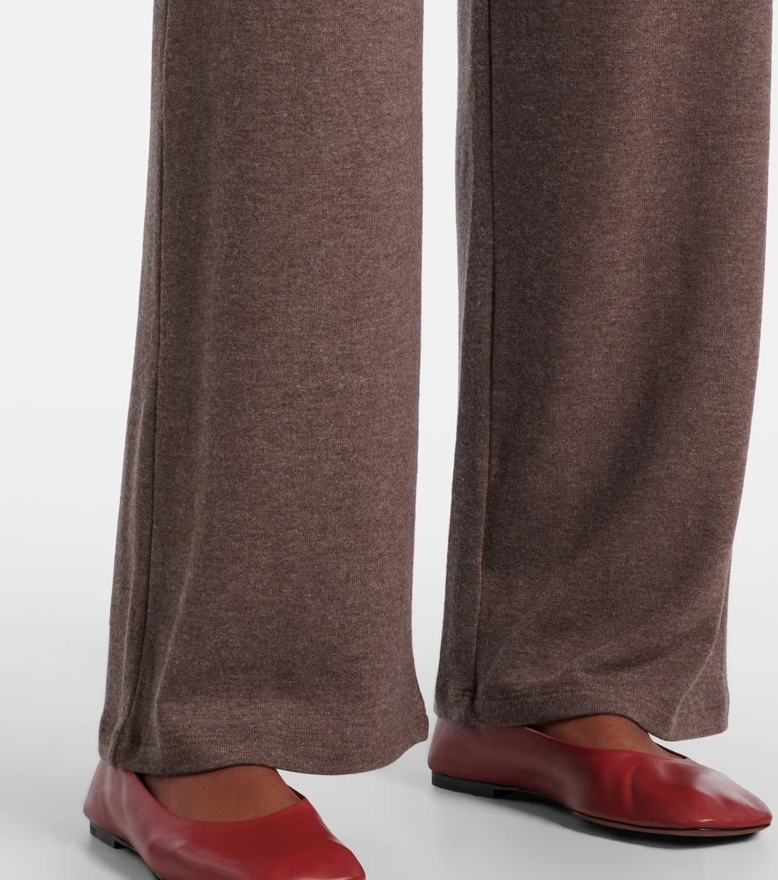 Leset - Lauren mid-rise jersey wide-leg pants