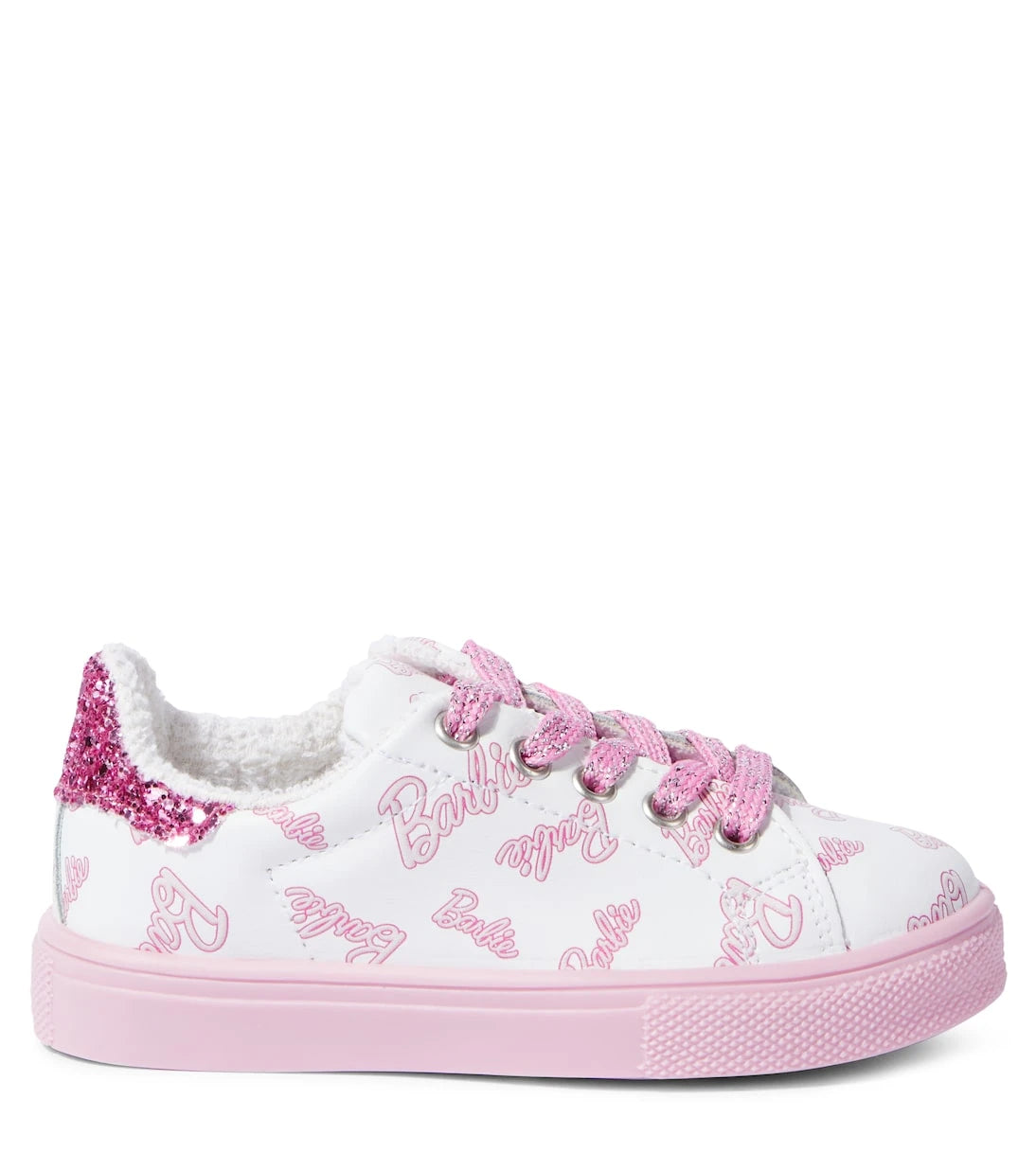 Monnalisa - x Barbie® embellished leather sneakers