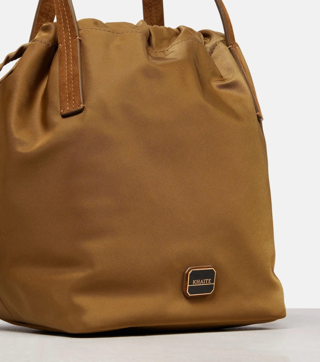 Khaite - Rory Medium leather-trimmed bucket bag
