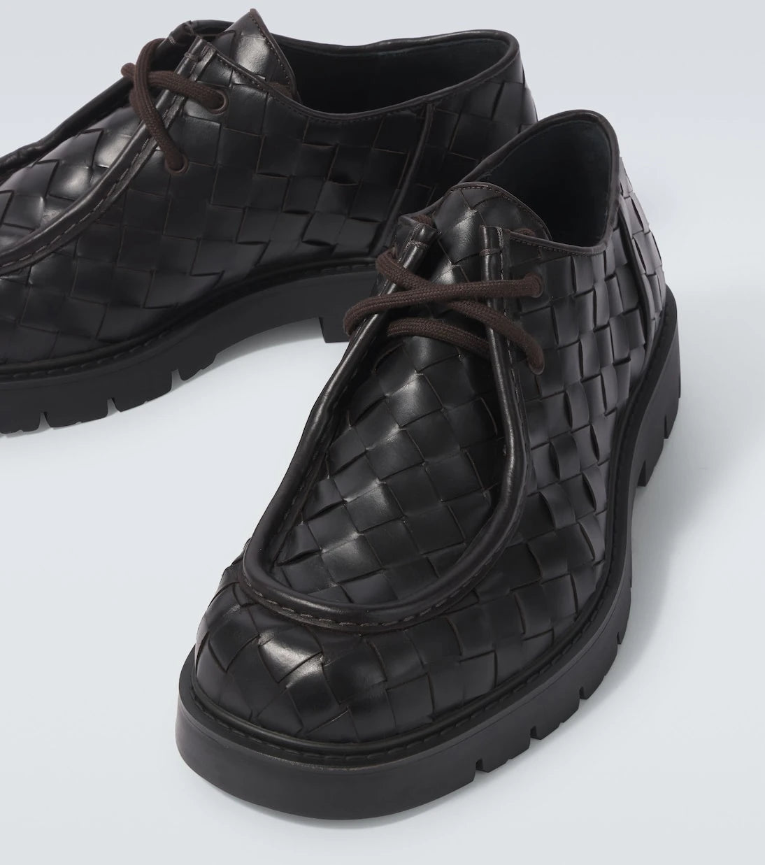 Bottega Veneta - Haddock Intrecciato leather Derby shoes