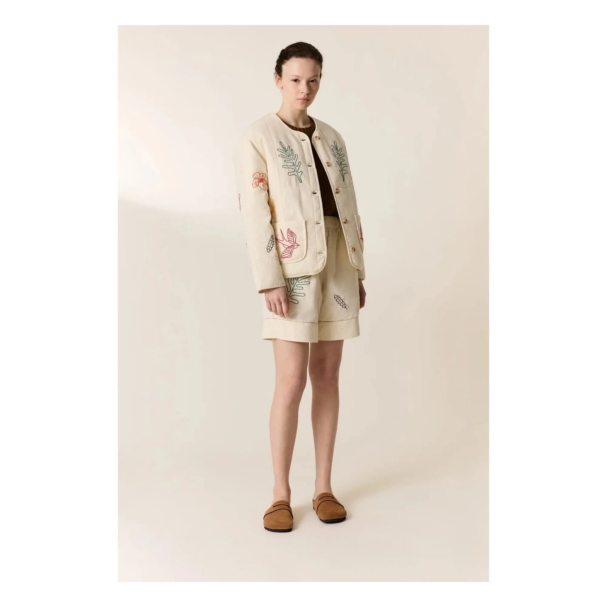 Leon & Harper - Viny organic cotton jacket | White