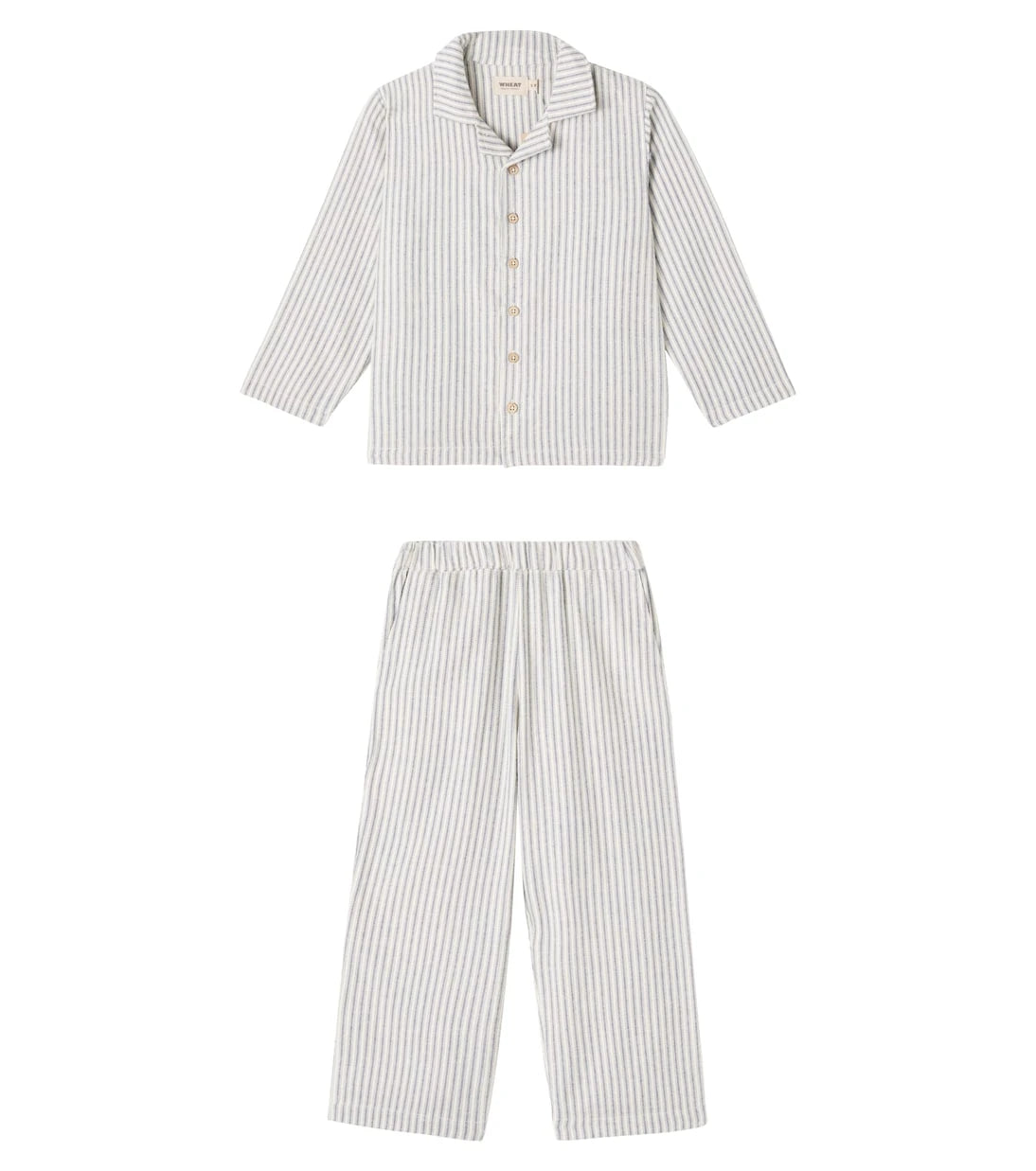Wheat - Madison striped cotton pajamas