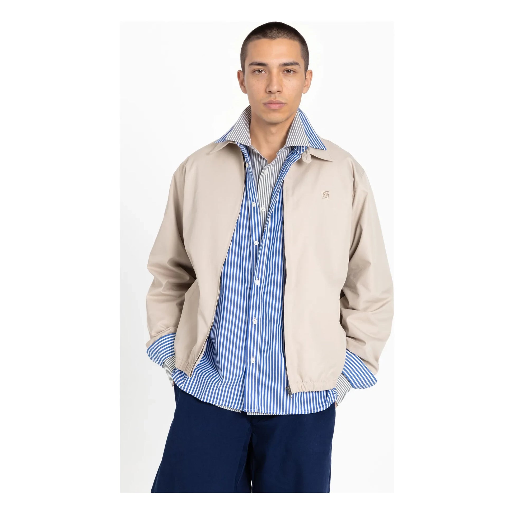 Smallable Man - Zola Striped Shirt | Forest Green