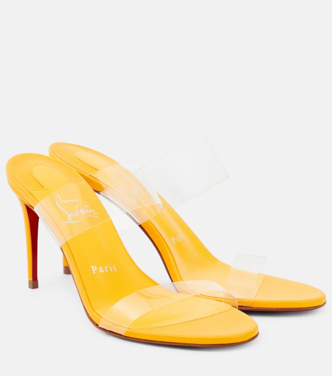 Christian Louboutin - Just Nothing 85 PVC mules