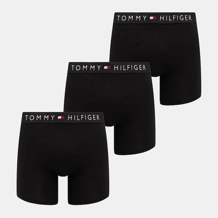 Tommy Hilfiger Erkek Pamuklu Elastan Boxer 3'lü