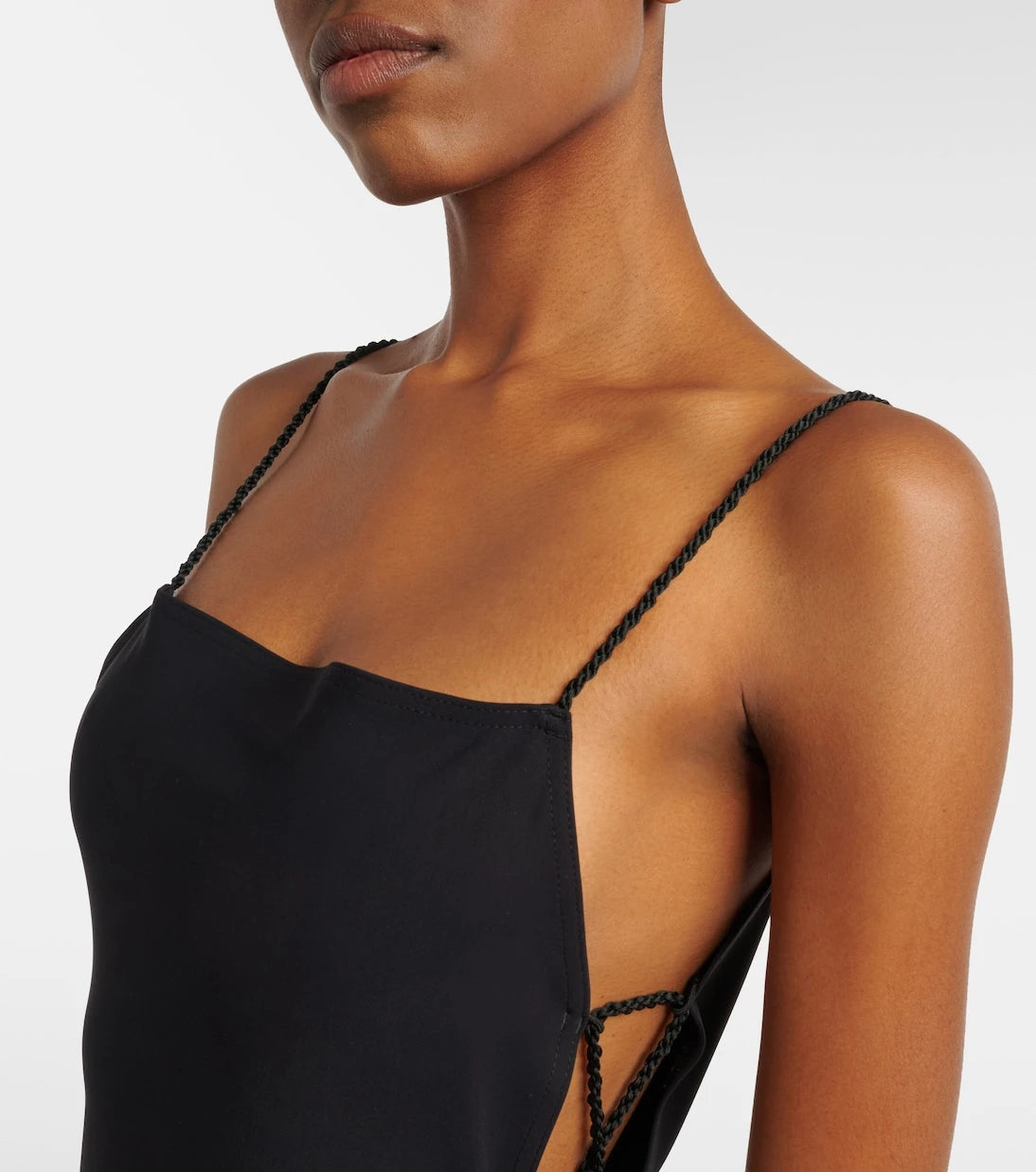 Alaïa - Tassel lace-up swimsuit