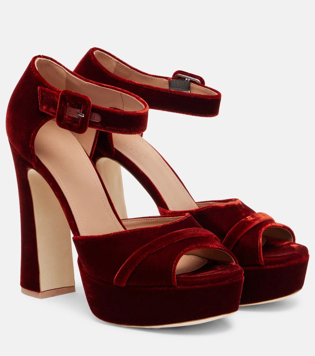 Malone Souliers - Yuri 125 velvet platform sandals