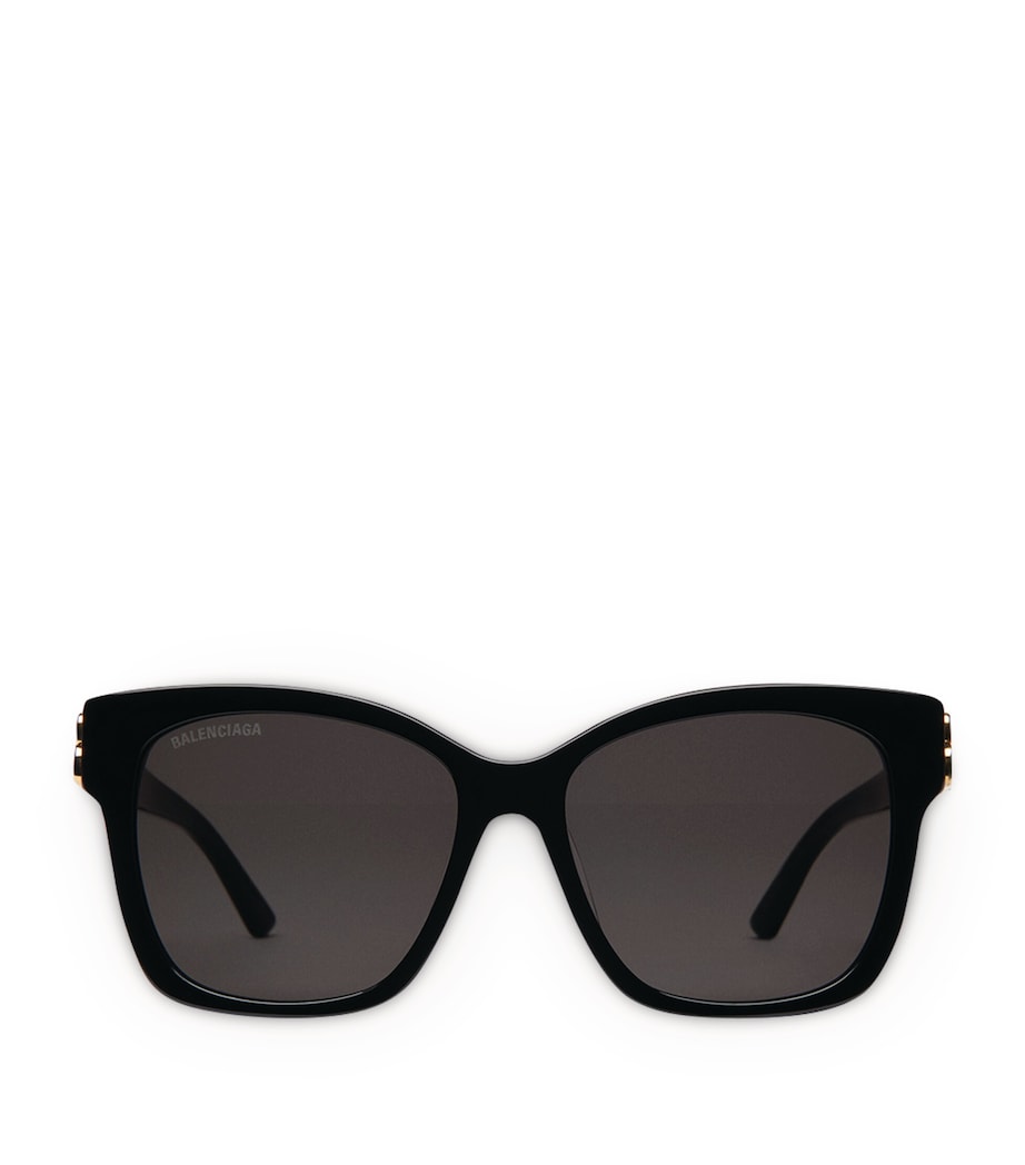 Balenciaga Black BB' Dynasty Square Sunglasses