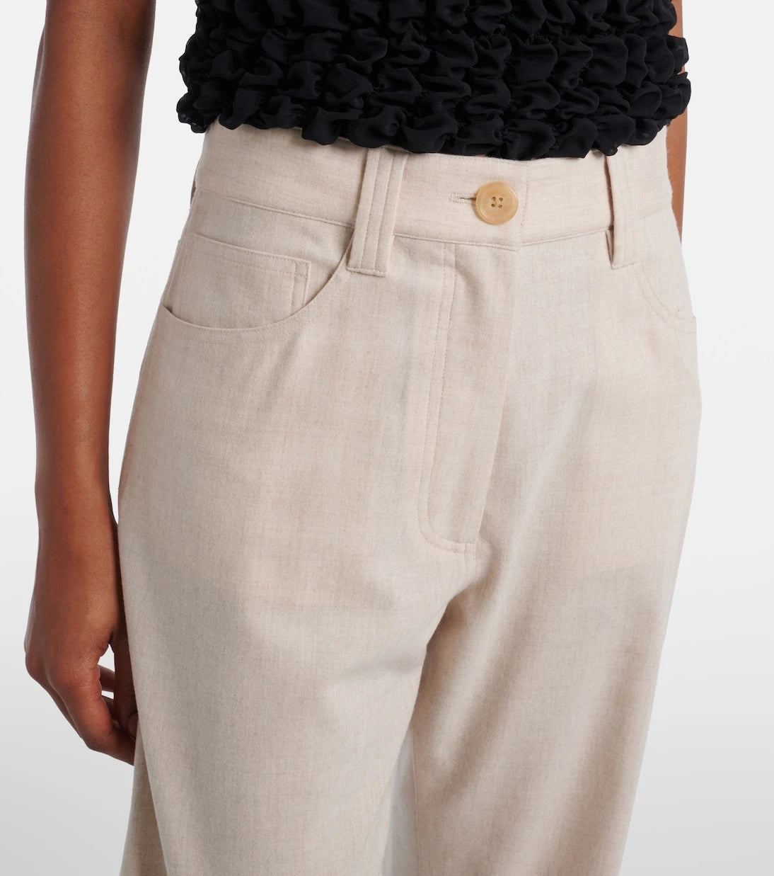 Khaite - Callum wool and cashmere straight pants