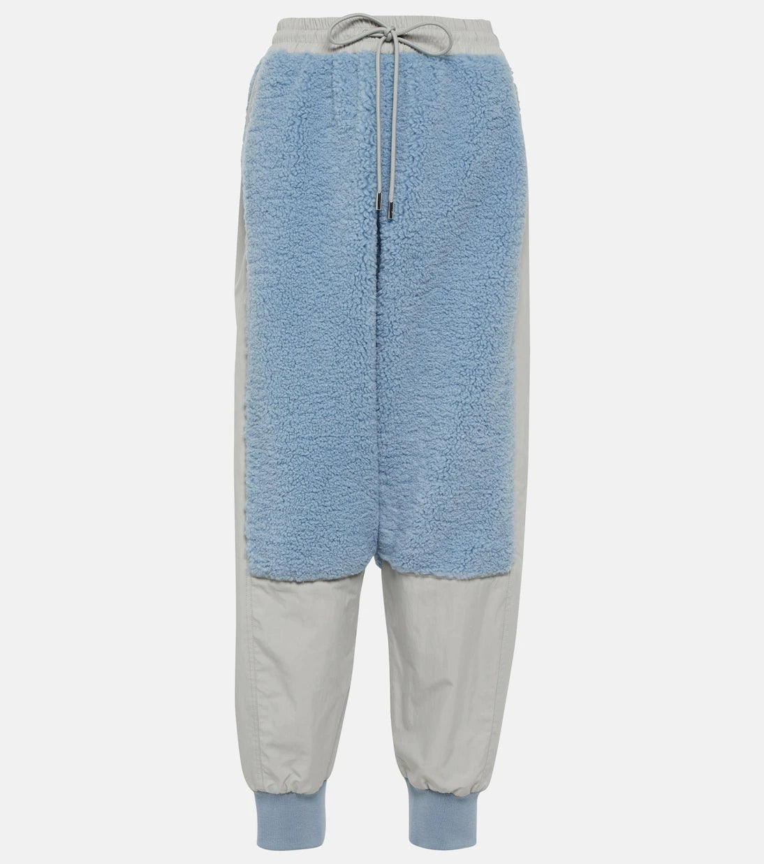 JW Anderson - Paneled faux shearling sweatpants