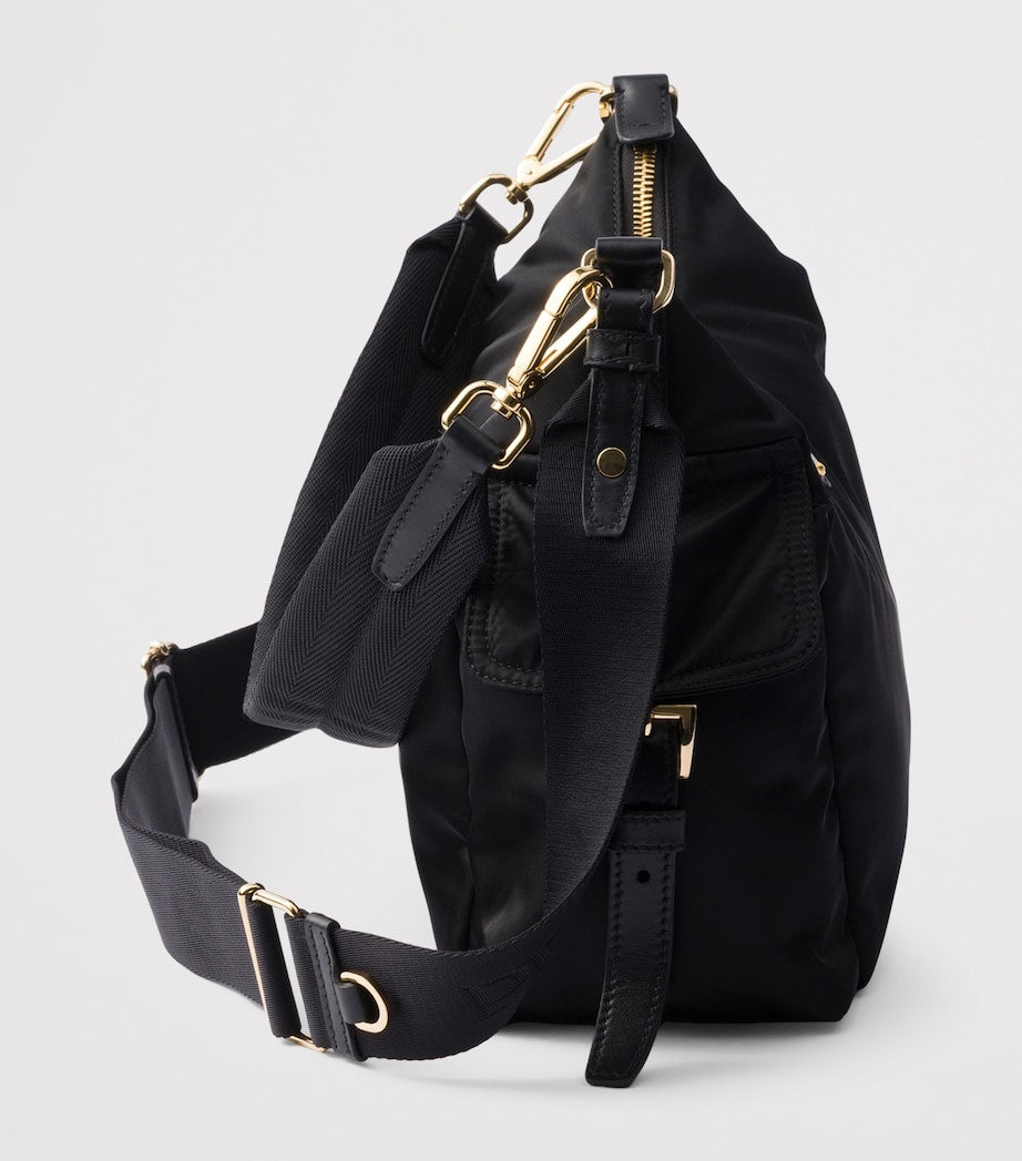 Prada Re-Nylon and Leather Explore Shoulder Bag