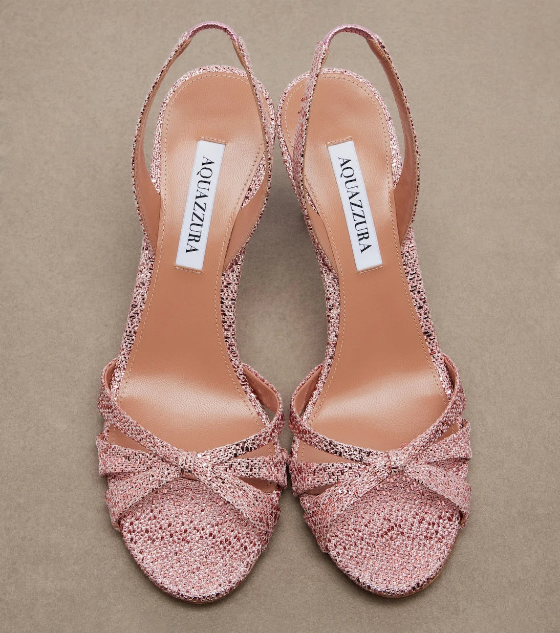 Aquazzura - Tati canvas slingback sandals