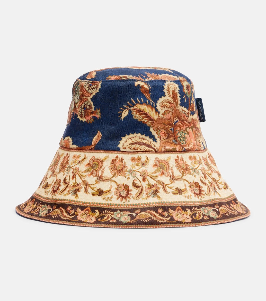 Zimmermann - Reversible printed linen bucket hat