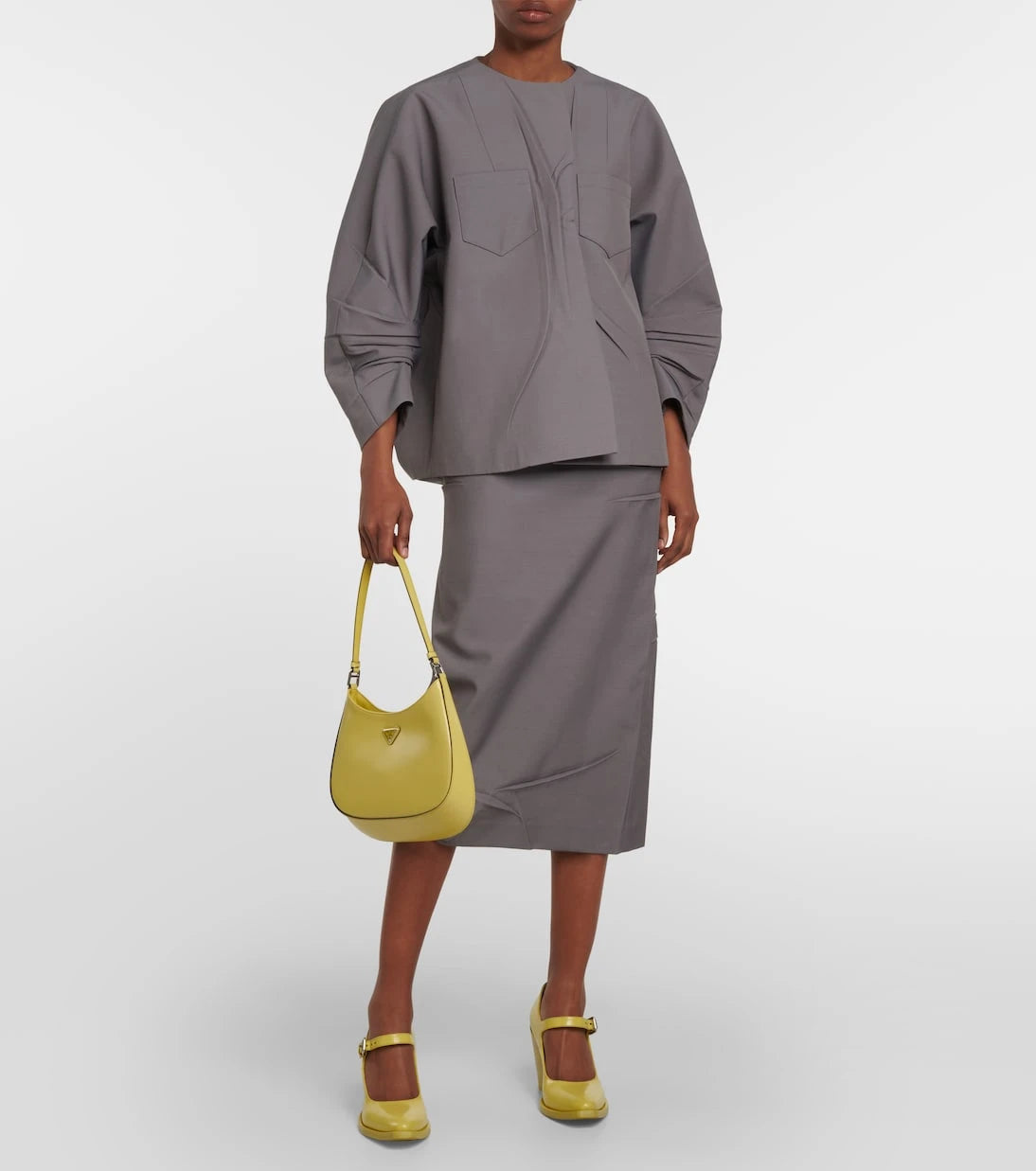 Prada - أحذية بكعب من جلد Cedro