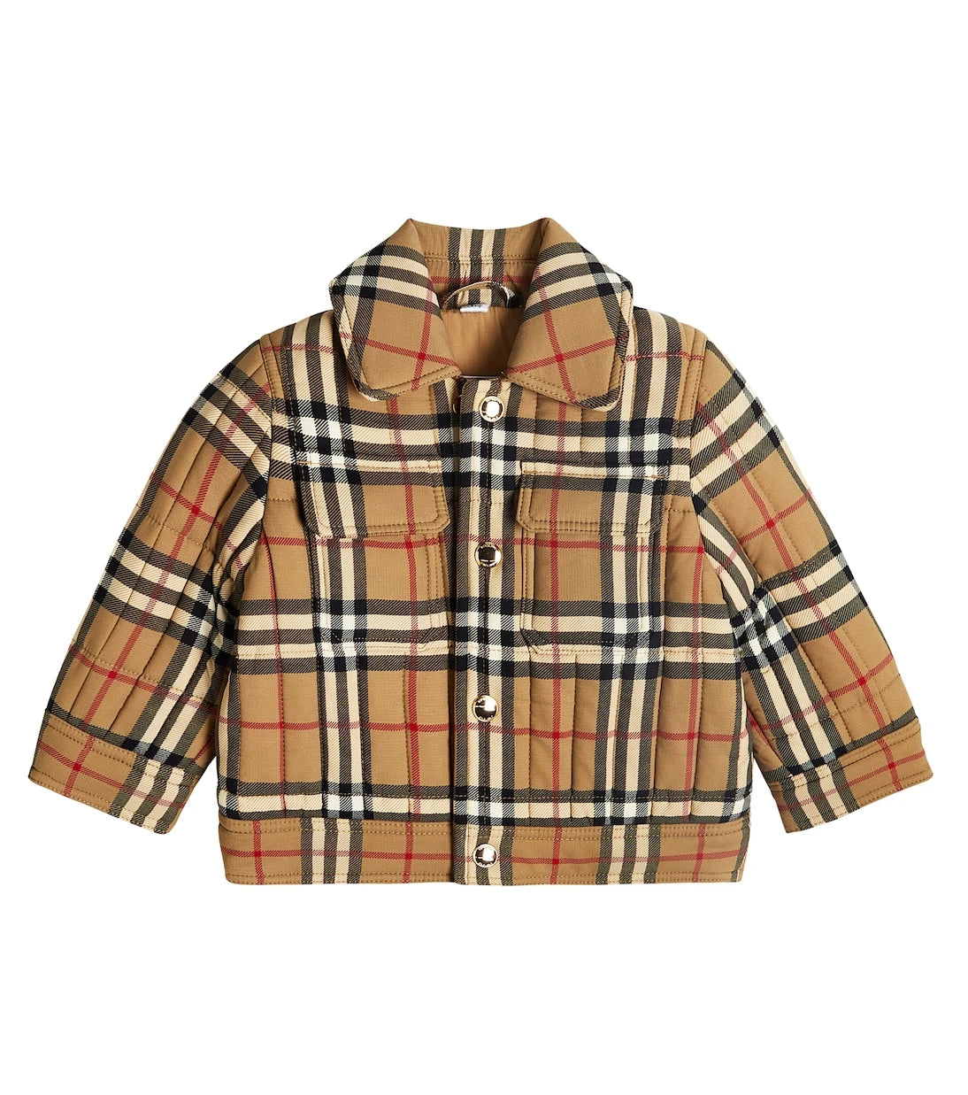 Burberry Kids - جاكيت كاروهات