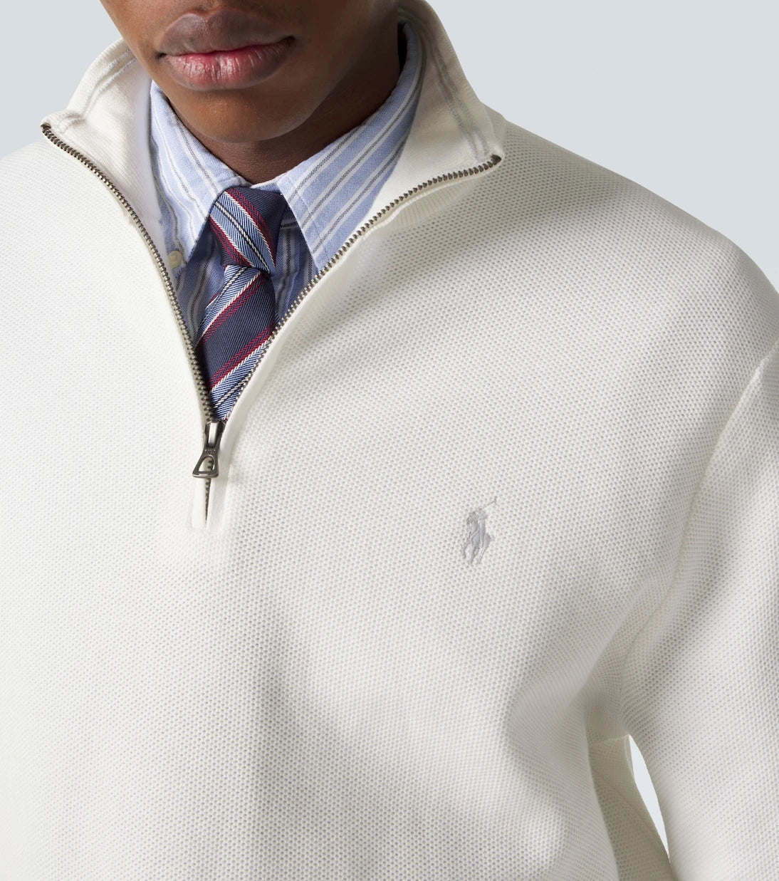 Polo Ralph Lauren - Logo cotton half-zip sweater