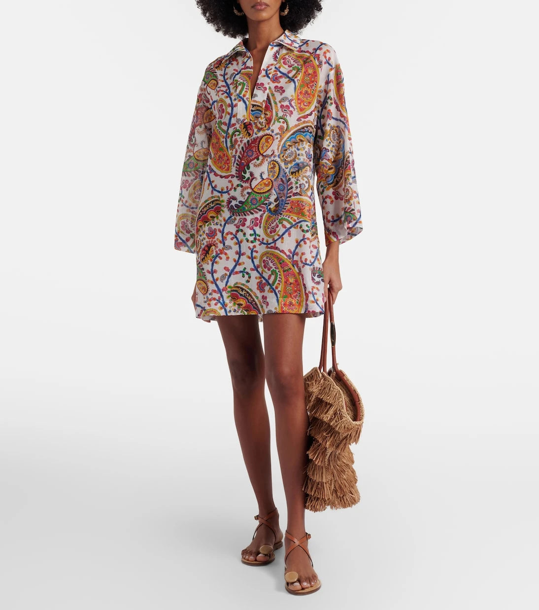 Etro - Printed cotton and silk tunic