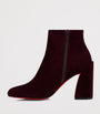 Christian Louboutin Red Jane Heeled Boots 85