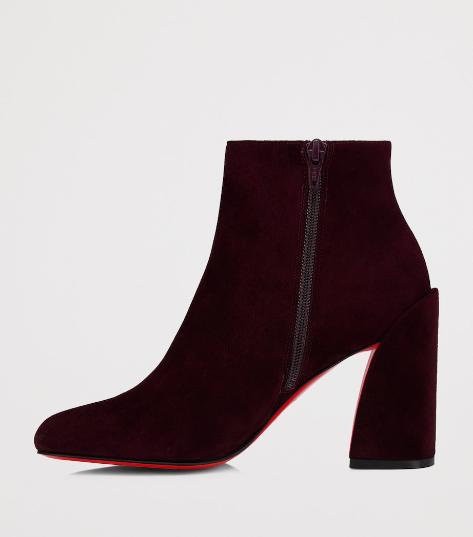 Christian Louboutin Red Jane Heeled Boots 85