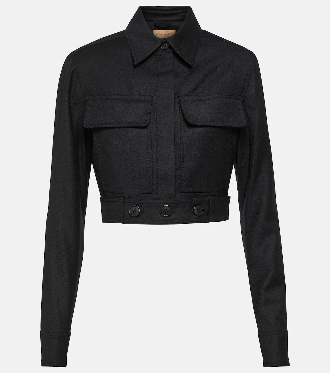 Aya Muse - Myca cropped wool jacket