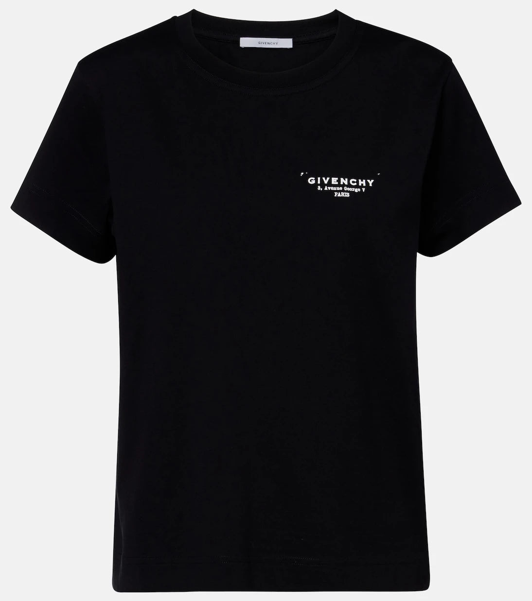 Givenchy - تيشيرت جيرسيه قطني بطبعة شعار Givenchy